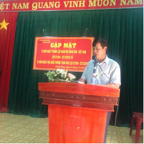 Gặp mặt nhân kỷ niệm 72 năm, ngày thành lập Quân đội nhân dân Việt Nam 